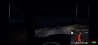The funny YouTube men drive a big rig