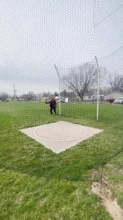 I’m not great at throwing discus..