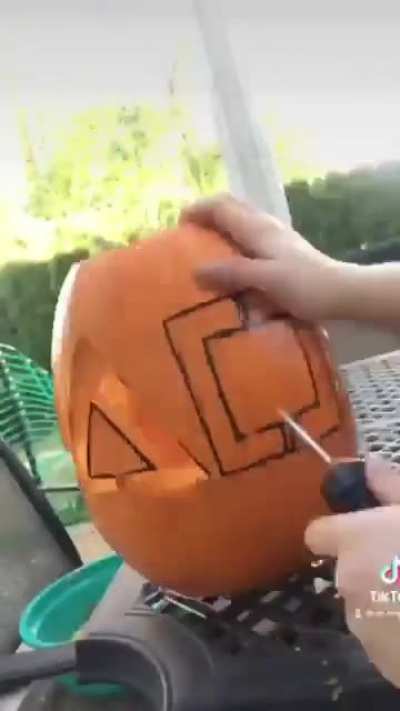 Squid Game Pumpkin Carving