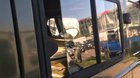 Secured windows on Russian van