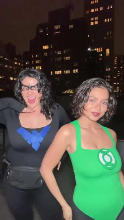 Auli'i as Green Lantern for Halloween - Tiktok post 10/31/25