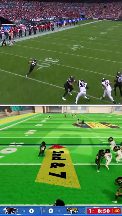 [Highlight] Trevor Lawrence's 21-yard run split-screened with the Toy Story version