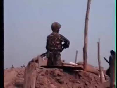 Karen National Liberation Army Fighters Repelling a Myanm<wbr>ar/Bu<wbr>rmese Junta Attack During the Final Stages of the Battle of Kawmoora (Janu<wbr>ary-F<wbr>ebrua<wbr>ry 1995)
