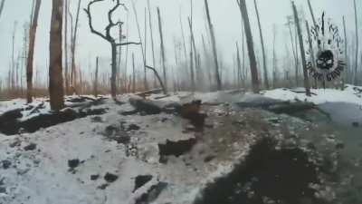 First person view of Ukrainians from the 