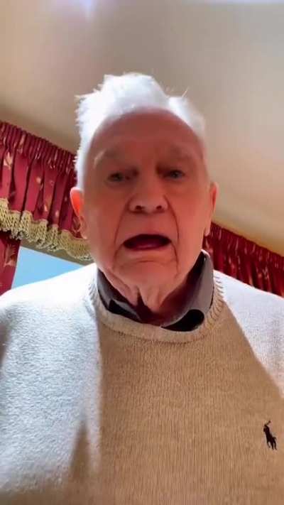 grandpa is comfy