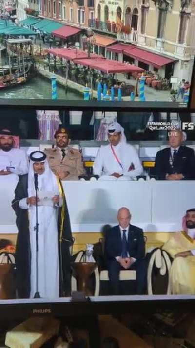 Who's this guy? From the FIFA World Cup opening ceremony.