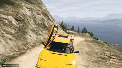 Poor guy was just trying to hike in peace :(