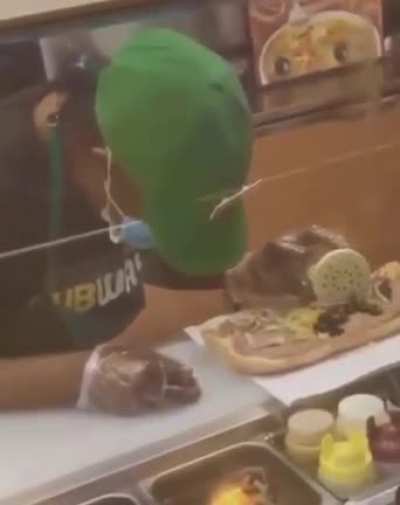 Preparing a sandwich with love