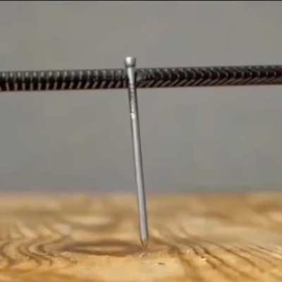Alternative nail holder when hammering