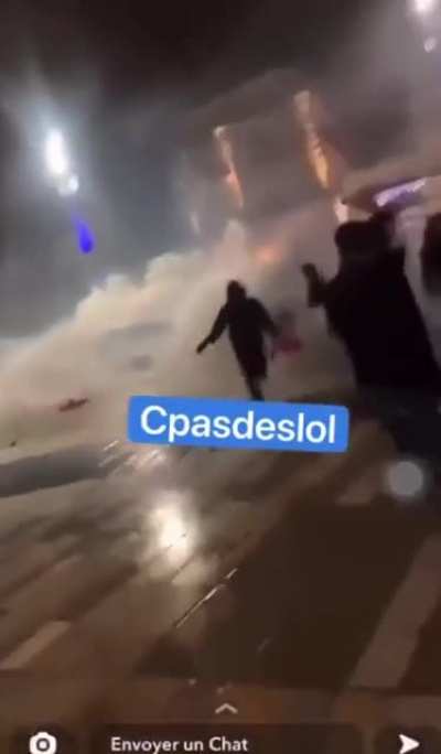 Moroccan immigrants attack people and property in several French cities after their soccer team loses to France's