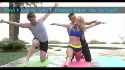 Charismatic yoga teacher doesn't care if his clients are married