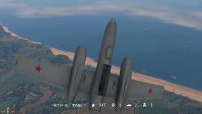 Imagine accidentally getting crushed by your 3000kg bomb.