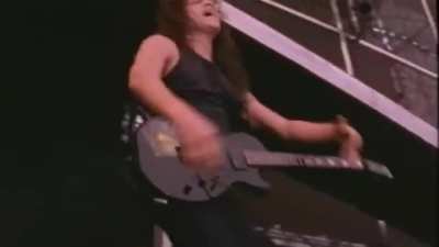 Metallica's performance of Creeping Death in Moscow in 1991, in front of 1.6 million people, days before the collapse of the Soviet Union.