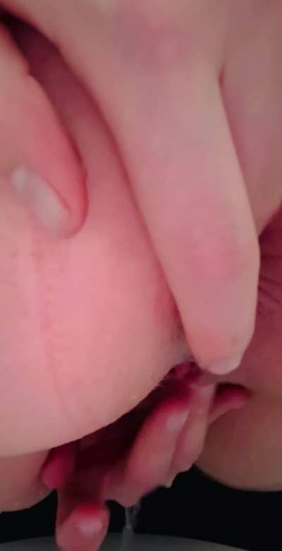 Fantasising about having my ass fucked while pissing in the work toilet today, so I fucked myself with 2 fingers - rubbing my clit to orgasm (fuck it was so good) and then innocently walked back out 