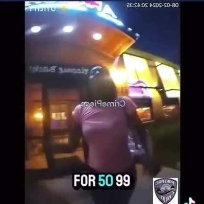 2 people pay for Applebee's all you can eat but pass the plates around to family and friends at the table, freak out then get arrested