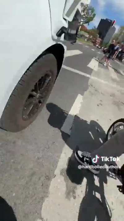 Tiktoker posts video breaking a Waymo's mirror