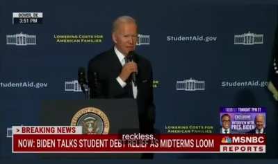 Biden goes off on MAGA republicans complaining about student debt relief “Who the hell do they think they are?”