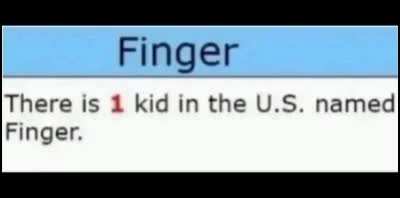 kid named finger.