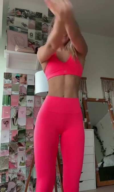 Gorgeous in a workout set