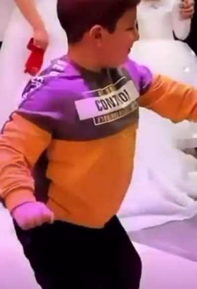 Little homie got some moves