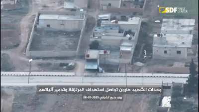 Kurdish drone attacks against Turkish backed forces