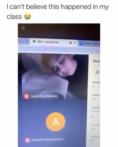 Falling asleep during online class