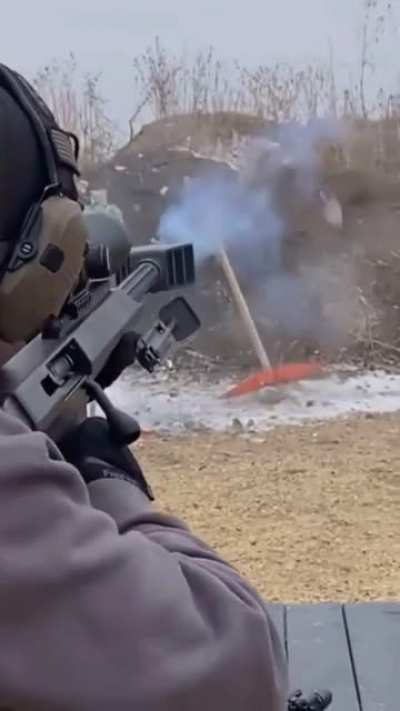 Guy brings the B O O M to the range!