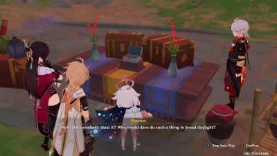 The thief was so quick he stole Paimon as well! Who would dare do such a-