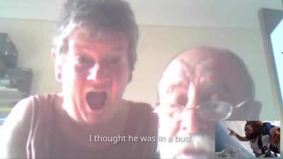 Man calls his parents while skydiving - turned on the sound and realised they're Irish.