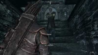 Couriers are all-powerful, omniscient dieties in Bethesda games.