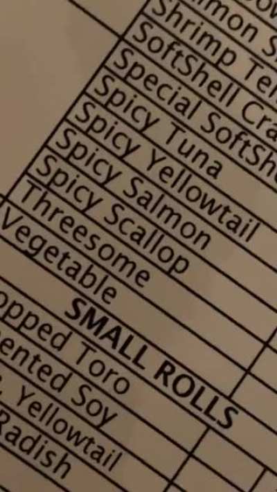 Went to dinner last night and this was on the menu