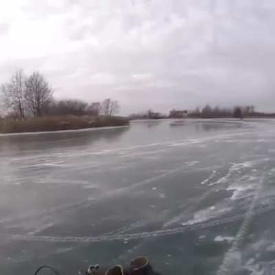Mario Kart on ice