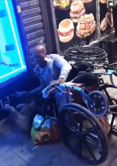 Wheelchair fight!!!