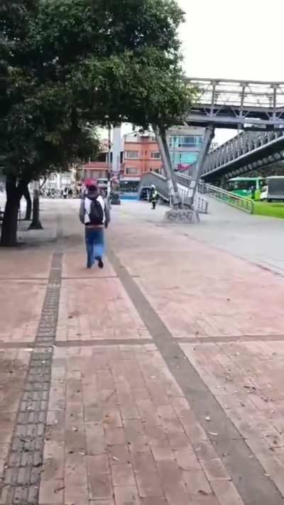 Can't park your car there between the trucks mate