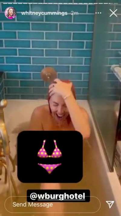 In the tub