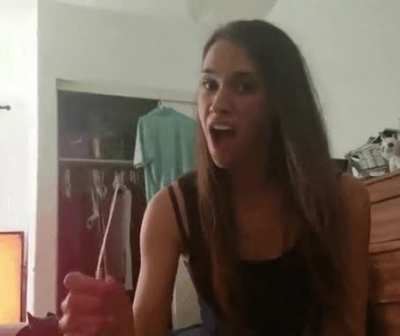 very big cumshot