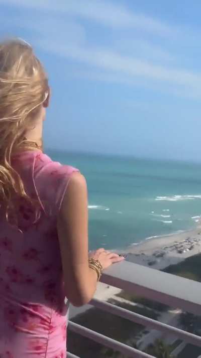 Pink flower dress