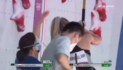 Amazing Aleksandra Mirosław from Poland almost hitting world record(6.96s) what kind of sorcery is that?