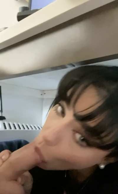 Under the desk