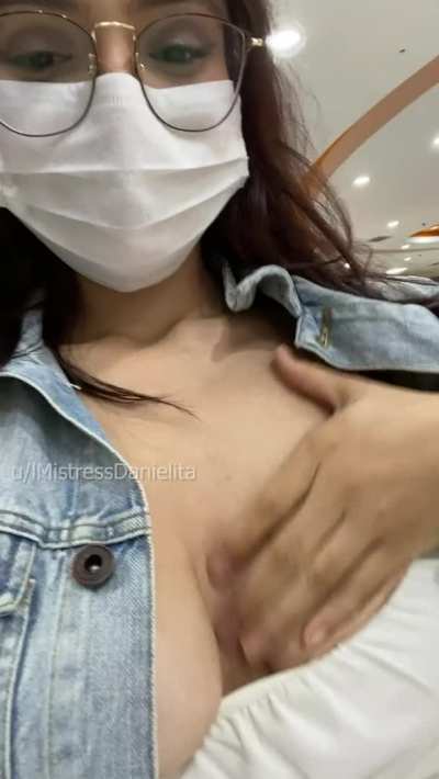 Shopping is fun but flashing at the food court is more fun [F]