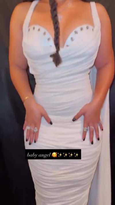 Chloe wearing white dress last night for The Fifteen Percent Pledge Gala | IG 2.8.2026
