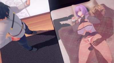 Under the bed sheet