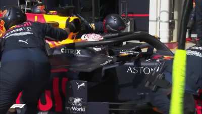 The fastest pit stop in Formula 1 history, performed by Red Bull in 1.82 seconds.