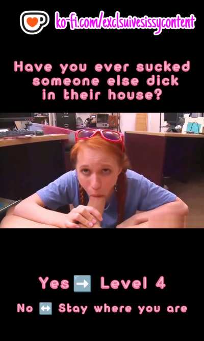 What Is Your Level<wbr>?🤔💭🍆 (Sissy Games)