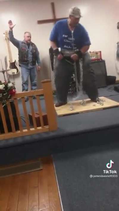 This guy should’ve showed Jesus hot to take out the nails in his hands.