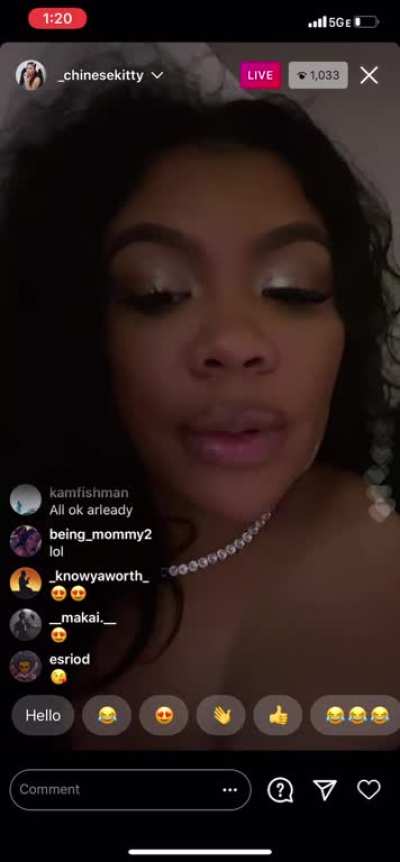 From live earlier (nip Slip)