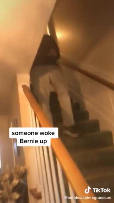 Bernie Sanders brutally attacks grandson after being woken up from a deep slumber.
