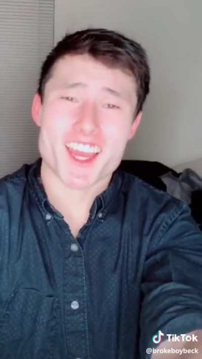 Hes making a deal, he's doing it twice, you better watch out for this Asian's jawline