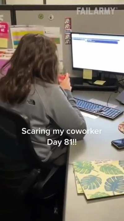 She got scared alright.