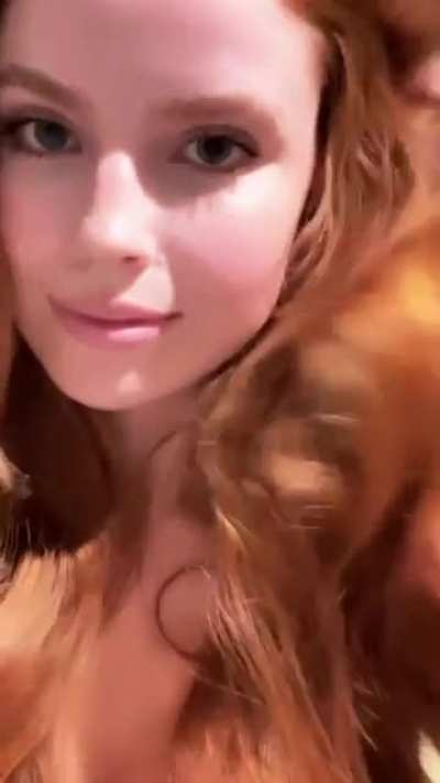 Showing off those gorgeous red locks